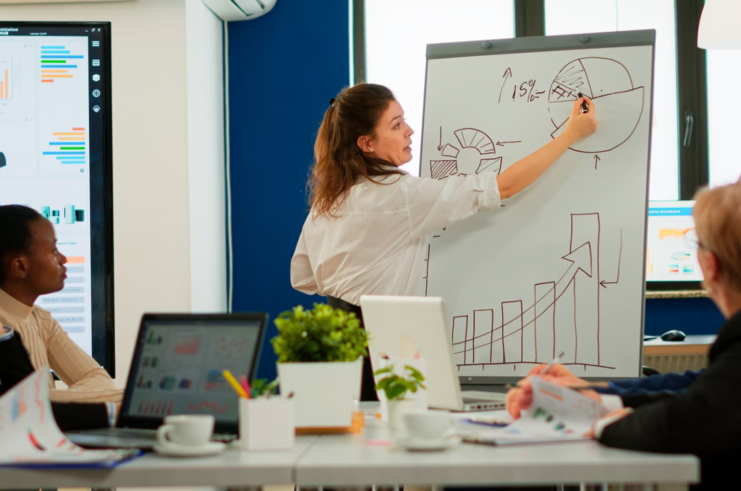 Ilustração de acompanhamento e growth